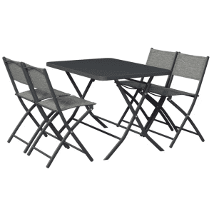 Xora Gartenset (1x Tisch, 4x Sessel, klappbar) um 129 € statt 166 € sparhamster.at/xora-gartenset…