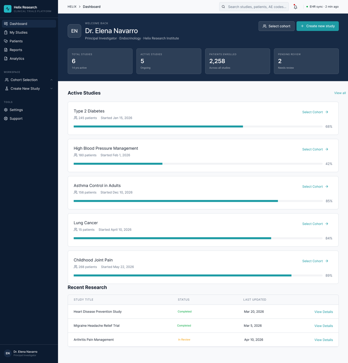 Annthedesigner's tweet photo. I just wrapped up a complex product design, building a core workflow for a Healthcare Research Web Application.

For this task, I designed the end-to-end Clinical Trial Setup Flow, where lead doctors set up the rules and teams for a clinical trial.

Check out the prototype flow. https://t.co/4ixHeDT37w