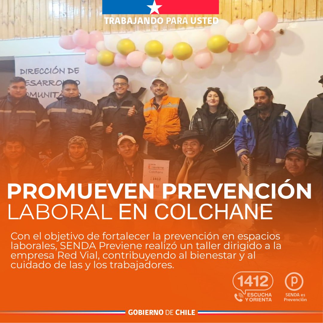 Senda_Tarapaca's tweet photo. En Colchane, avanzamos junto a la empresa Red Vial en la promoción de entornos laborales más saludables y seguros. A través de estas instancias, reforzamos el compromiso con el bienestar y el cuidado de las y los trabajadores en la comuna.

#SENDAesPrevención https://t.co/Ce5d8QOuzE