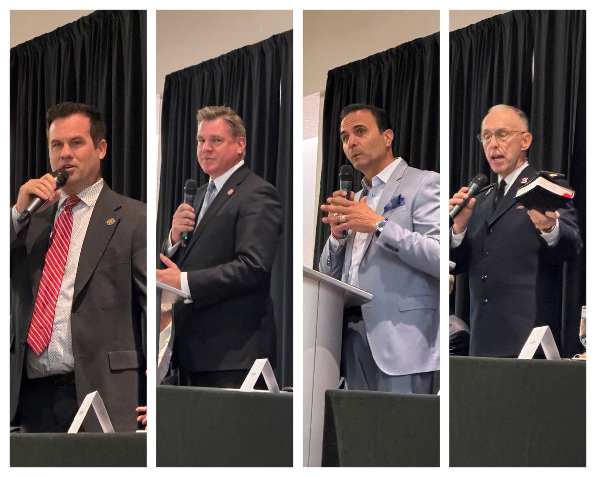 SandraForAZ's tweet photo. There’s something powerful about elected officials stopping to pray together. Grateful to be at the Arizona Prayer Breakfast this morning — reminded that we serve best when we seek wisdom beyond ourselves. The Phoenix Children’s Chorus was a beautiful blessing. 🙏 #ArizonaPrayerBreakfast