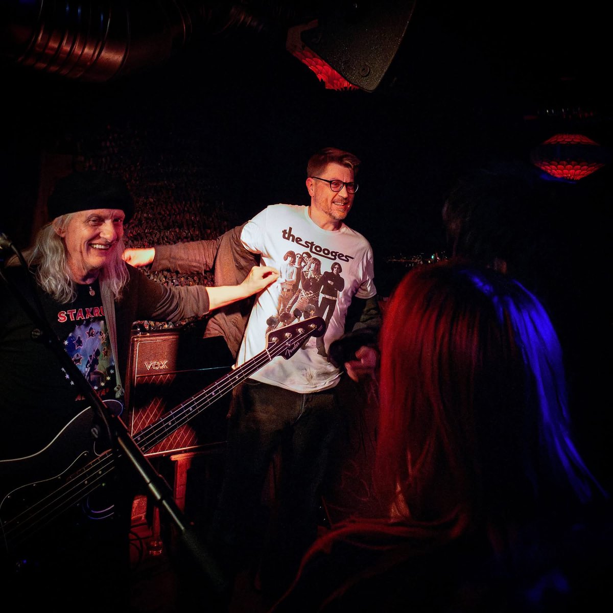 mikalhem's tweet photo. @deesnider I play in a Stooges tribute band. We’re just some amateurs having fun. I don’t know how Iggy feels about it, but former Stooges member James Recca joined us on stage in January. He had a great time, we had a great time, the audience had a great time. Can’t see the harm in that. https://t.co/fgwS517CmB