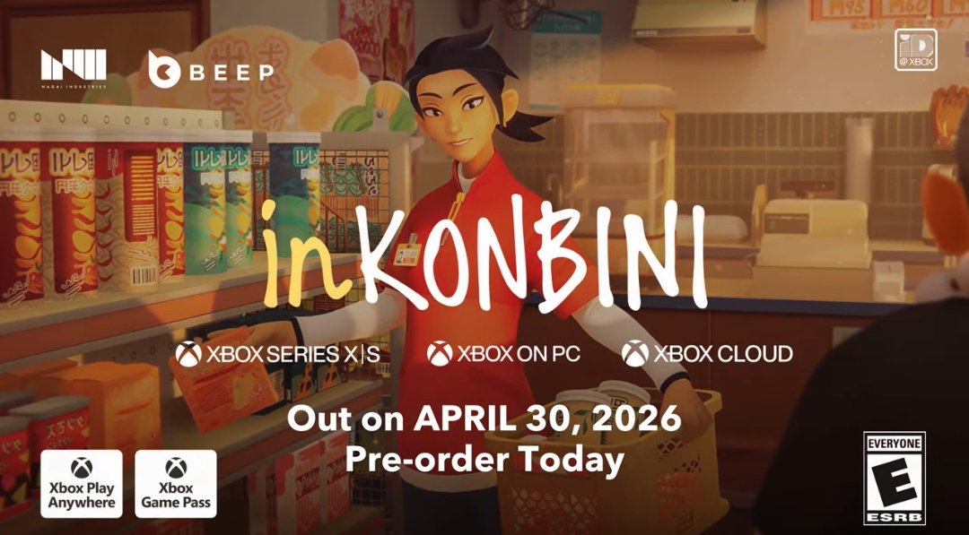 takumishiina117's tweet image. サプライズ！4月30日発売の『inKONBINI』が発売日初日からゲームパスに追加されることが決定！
1990年代の日本のコンビニを舞台にしたアドベンチャーゲームです！#Xbox #XboxJP #XboxGamePass
