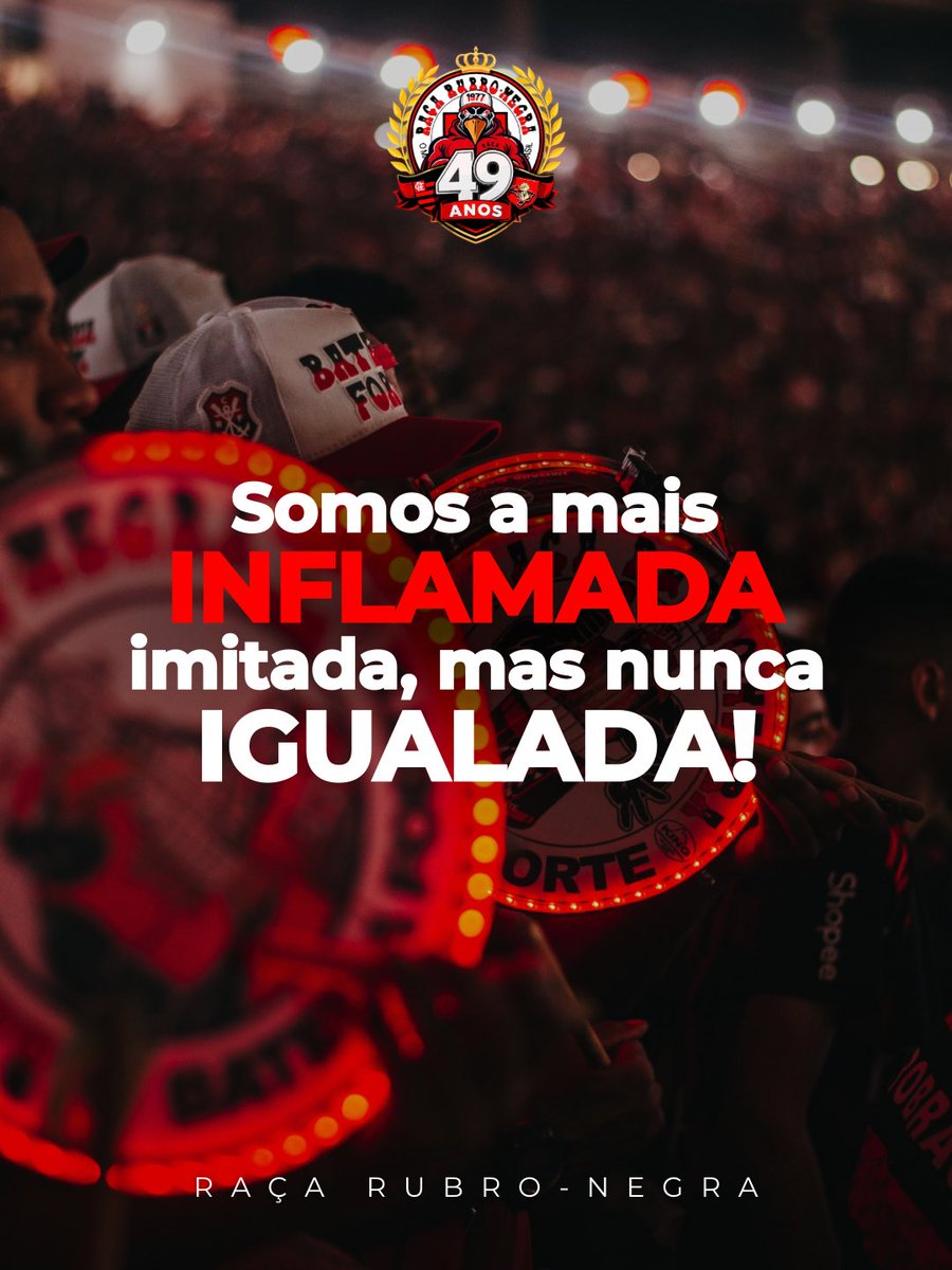 Somos a mais inflamada, imitada mas nunca igualada!

RAÇA 49 ANOS! 

PULMÃO NA ARQUIBANCADA DESDE 24/04/1977!