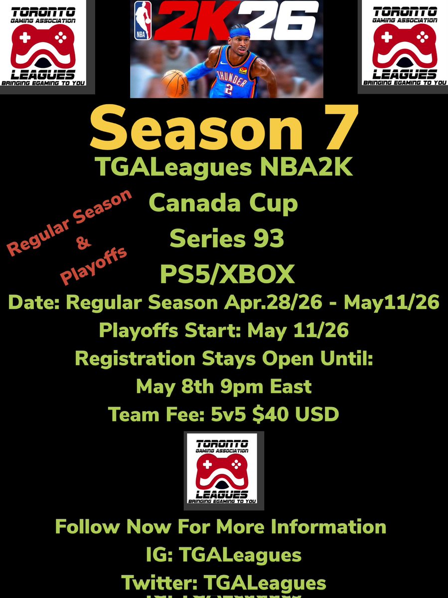 TGALeagues tweet media
