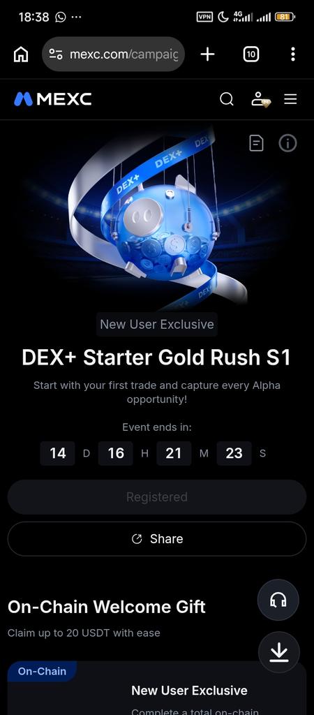 Kinkunmiemma's tweet image. UID: 90804280

#MEXC #DEX #Trading #GoldRush