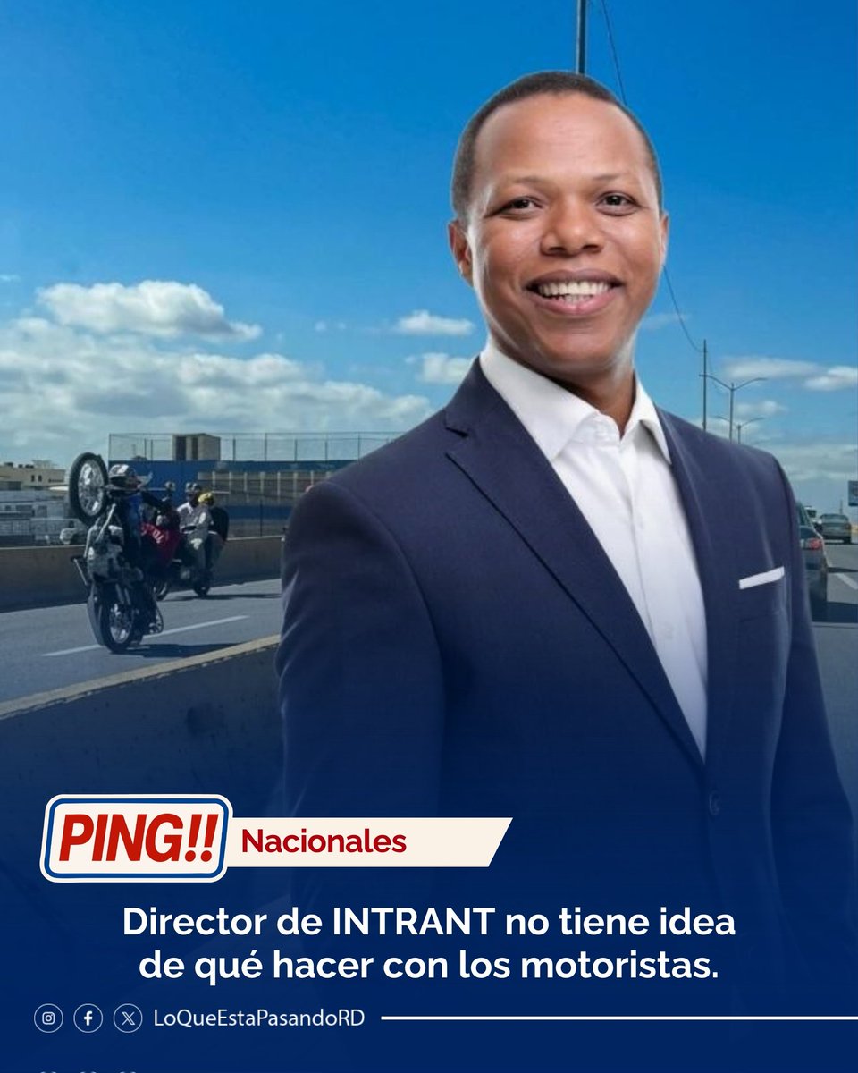 Mientras continúa el caos con los motoristas, el director de INTRANT mantienen un silencio preocupante. 
instagram.com/p/DXe5b4OEUEc/…