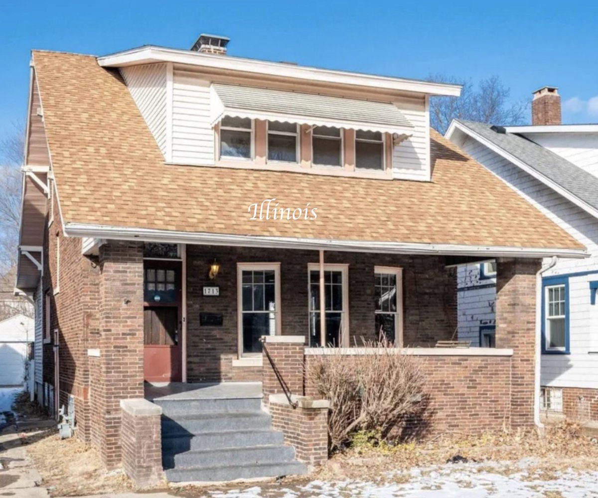 oldhousecalling's tweet image. $75K. Inside this #Illinois #Craftsman bungalow, you’ll discover original hardwood floors, an elegant banister, and classic woodwork that highlight the home’s timeless character. oldhousesunder50k.com/wonderful-bric…