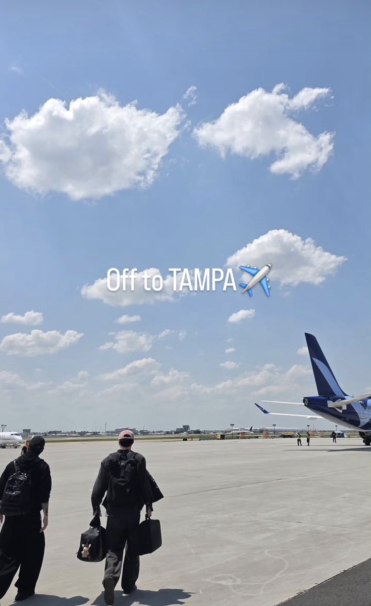 j-hope Instagram Story

Off to TAMPA✈️