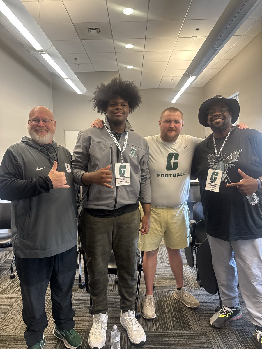 KyanReaves4174's tweet image. AGTG AND ATTG After amazing visit and conversation with @arudolph53 i’m Blessed to receive another offer to @unccharlotte 
 @C_Perdue4
@CoachReavesJr
@247Sports
@On3
@VaPrepsRivals
@WillVapreps
@CoachMorrisGW
@GDUB_FB
@GWEagleFootball @CoachChambaaa
@JayPerdue9
@D1RecruitNation