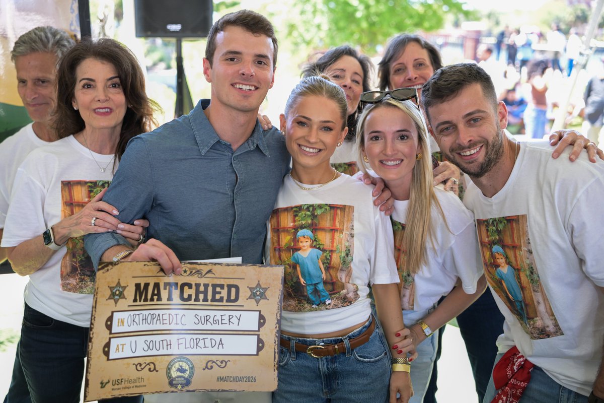 USFHealthMed's tweet image. They've trained. They've tested. They've matched. Now it's time to graduate. Tune in via @USFHealth YouTube at 10:00 a.m. May 7 to see the #medschool journey come to an end for the #Classof2026: bit.ly/48jvAlq