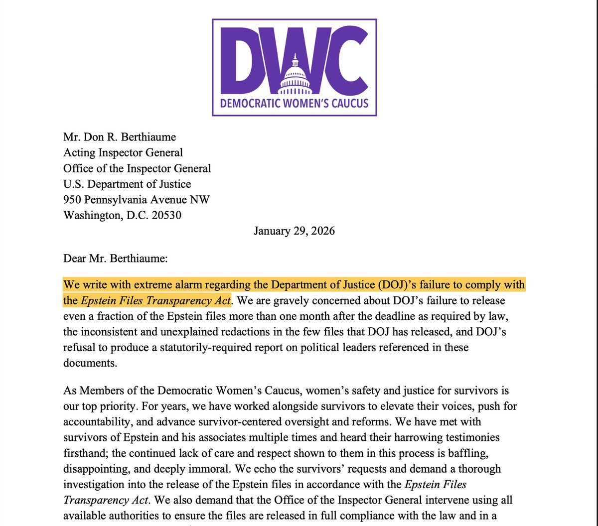 Democratic Women's Caucus tweet media