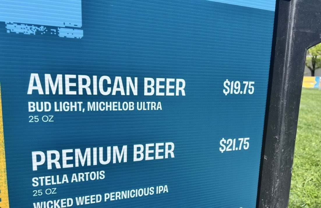 Blitz_Burgh's tweet image. NFL Draft Beer Prices. 👀 #Steelers #NFL