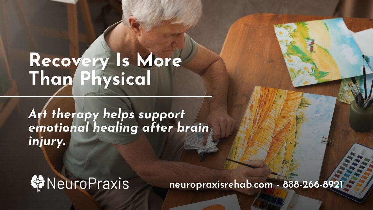 NeuroPraxis_Co's tweet image. 🎨 How Art Therapy Helps #TBI #Rehabilitation buff.ly/UersqG8

#Recovery after a #braininjury is about more than physical healing.  #Creative therapies, like #arttherapy, can support emotional #healing.

#braininjury #TBI #ABI #concussion #stroke #brain #California #art