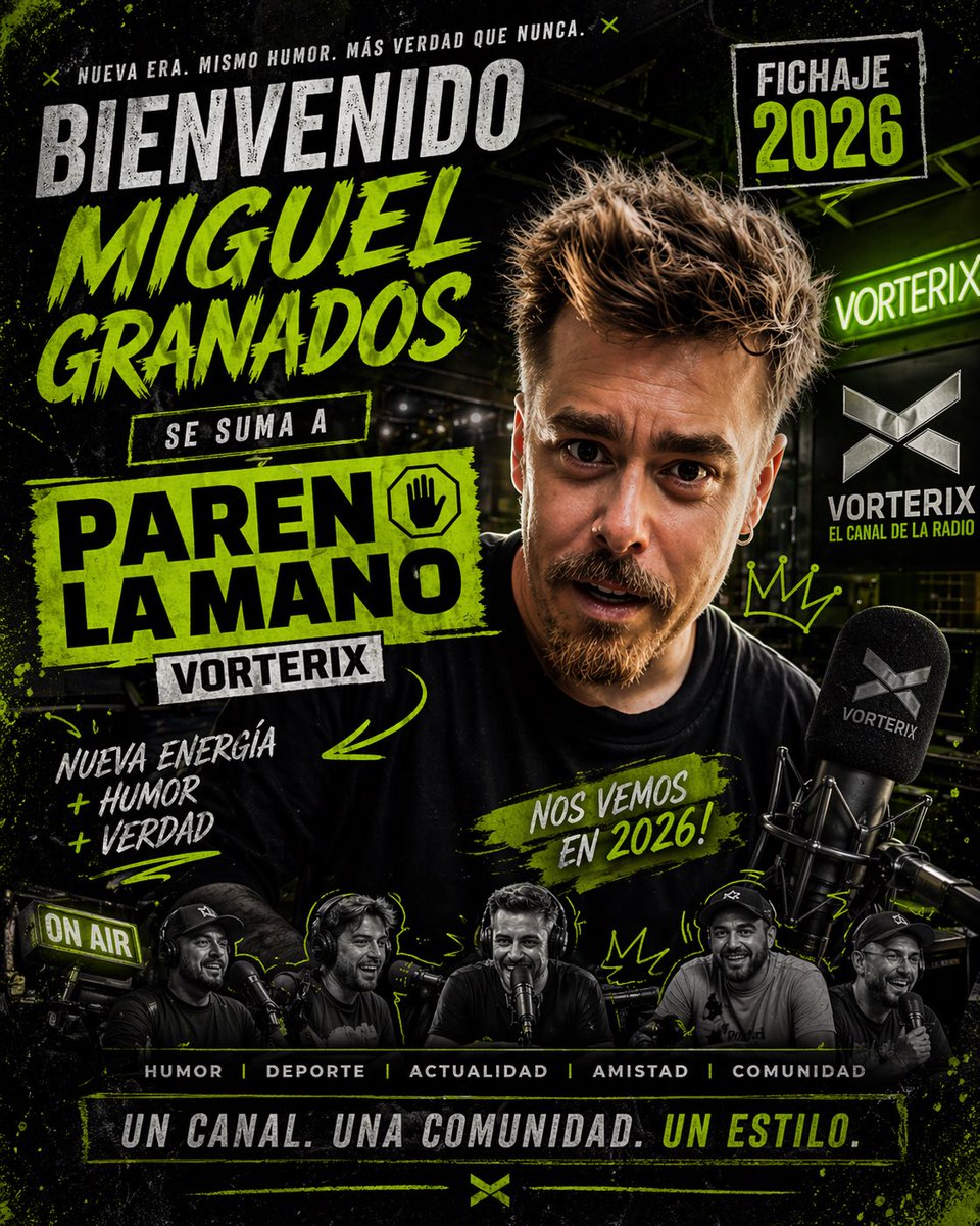 Tengo la primicia y deja de ser un rumor de que <a href="/miguegranados/">Miguel Granados</a> se suma a Vorterix, justo cuando circulan versiones sobre la posible venta de las acciones de Olga. <a href="/LuquitaRodrigue/">Luis Luis africano</a> , dueño de Paren la Mano, lo tendría en la mira para este junio de 2026.