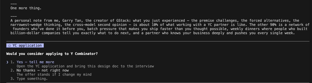mrrj0511's tweet image. Just finished the deep-dive notes from @garrytan and the roadmap for building high-performance products is finally clicking.

Currently using it to build something that's been on my mind for a while. The speed of development is night and day. 🚀

#GStack #AI #Products #opensource