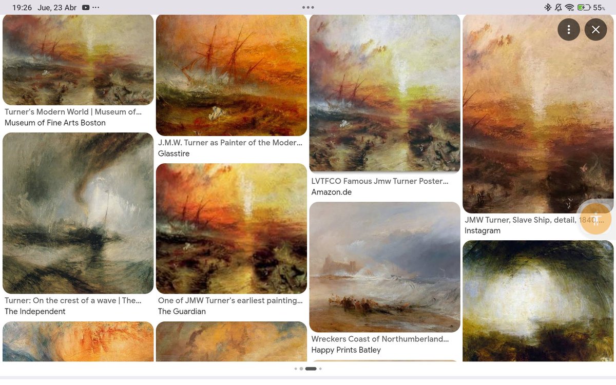 ManuelV223's tweet image. Joseph Mallord William #Turner
(23/4/1775, Londres--19/12/1851, Londres)
#Pintor paisajista #romántico; ilustrador, grabador, dibujante...  Sentó las bases del #impresionismo; creó pinturas que sorprendieron a muchos; trabajó lo sublime; retrató el salvaje poder de la naturaleza.