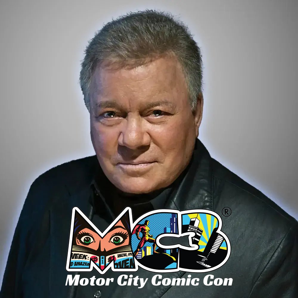 WilliamShatner's tweet image. I will be appearing at Motor City Comic Con on Saturday May 16, 2026 and Sunday May 17, 2026 at the Motor City Comic Con in Novi, MI.