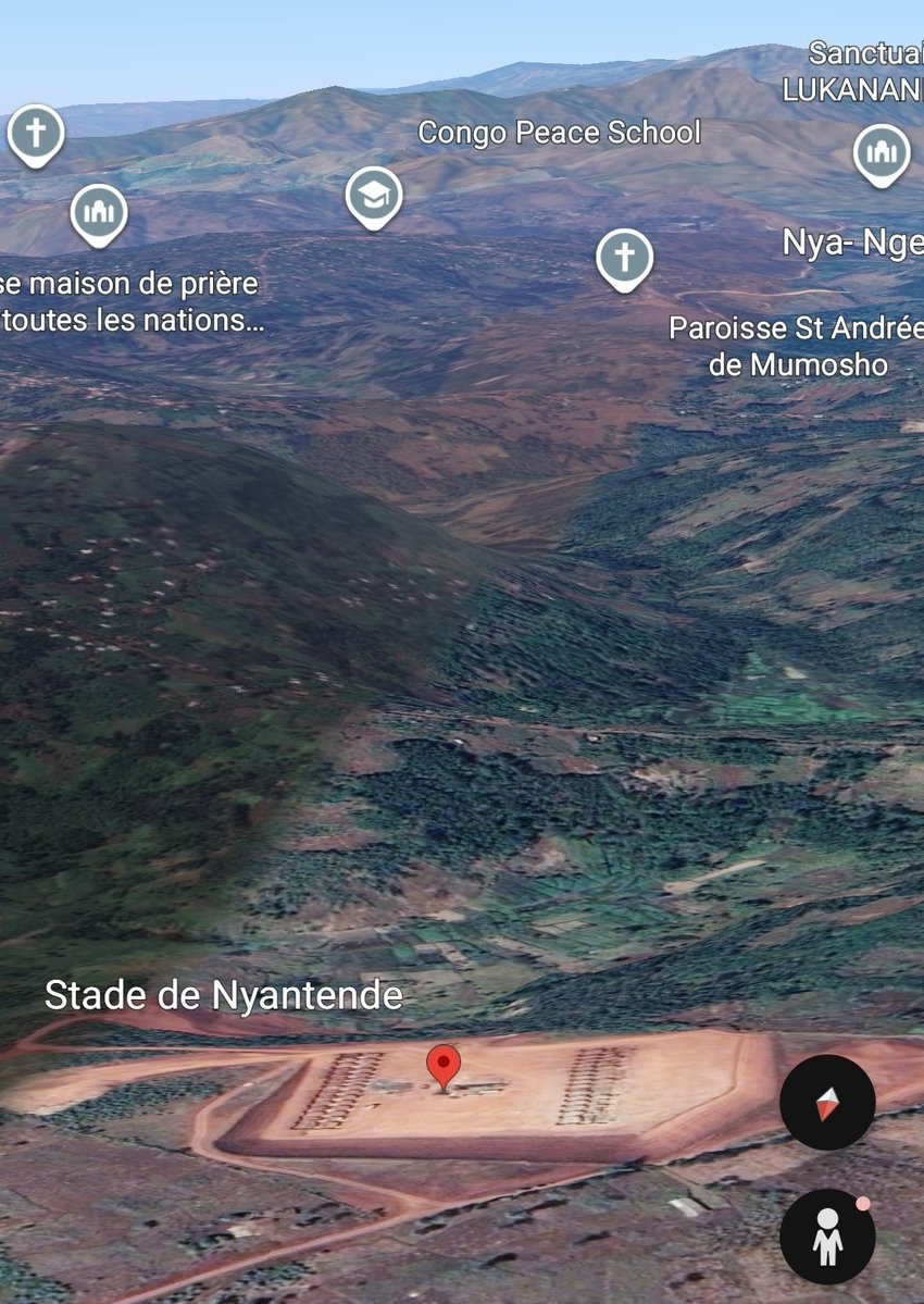 FMLarousse's tweet image. Image actuelle du stade de #Nyantende près de #Bukavu prise dans cet angle. 

Je vous propose également l'historique de l'espace qui abrite ce stade en 2009, 2018, 2019, 2021 (photo en commentaire de ce post).