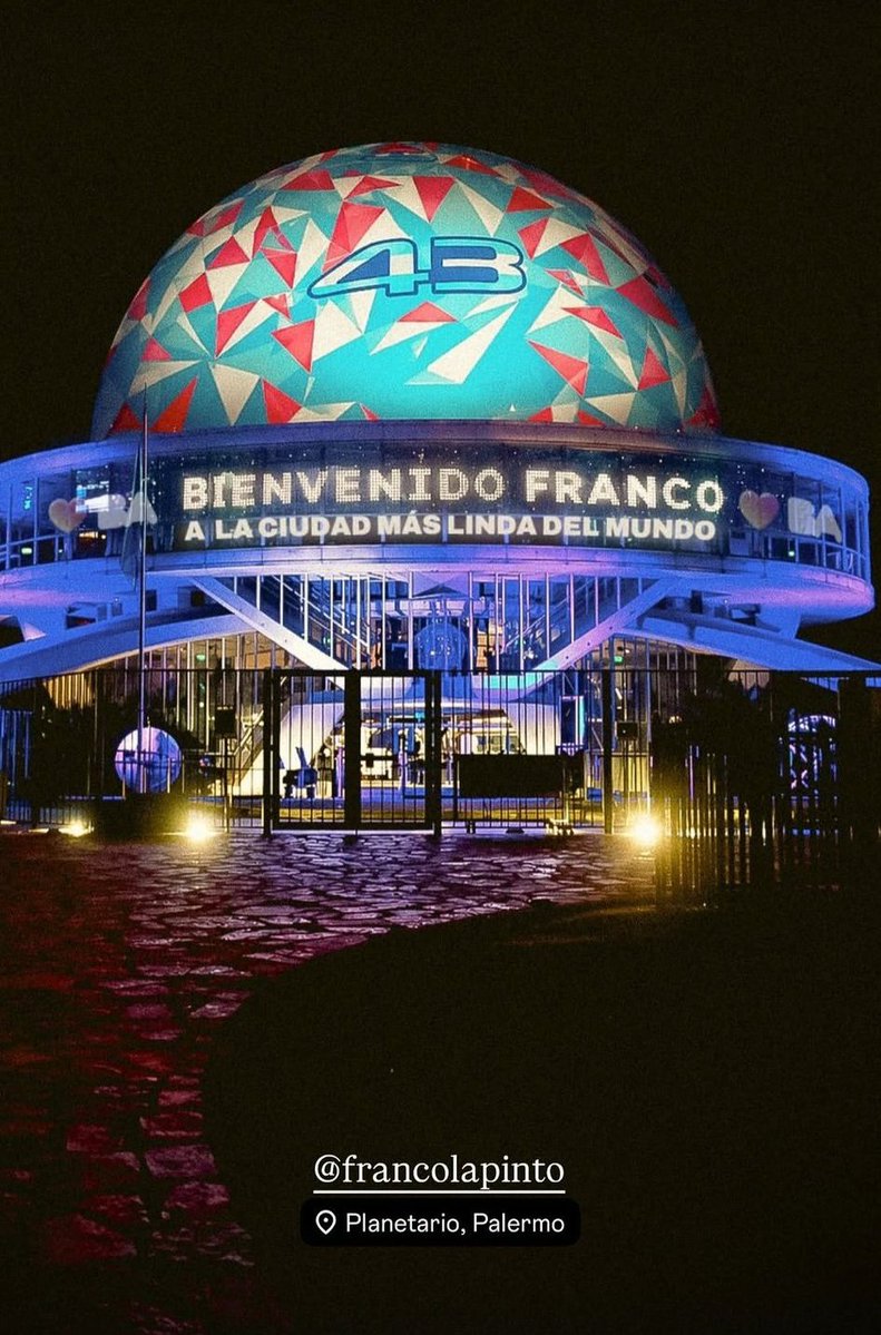 MIREN LO QUE ES EL PLANETARIO 😍✨️🇦🇷

📸| Fabian Turnes, Secretario de Deportes, vía instagram