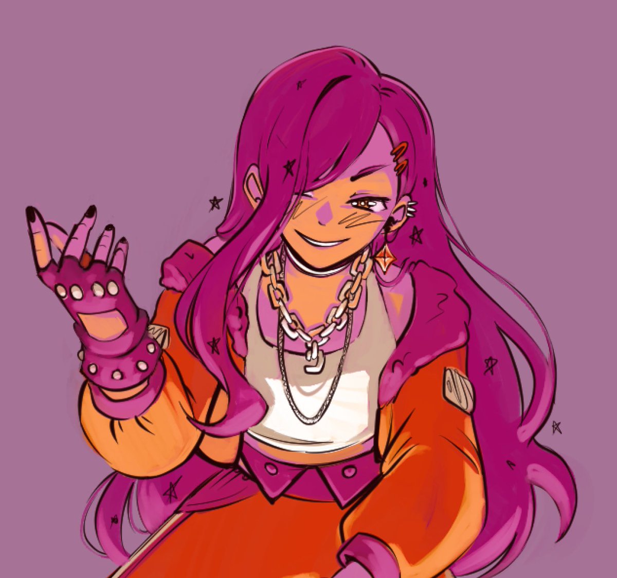 Warm up sketch with a limited palette