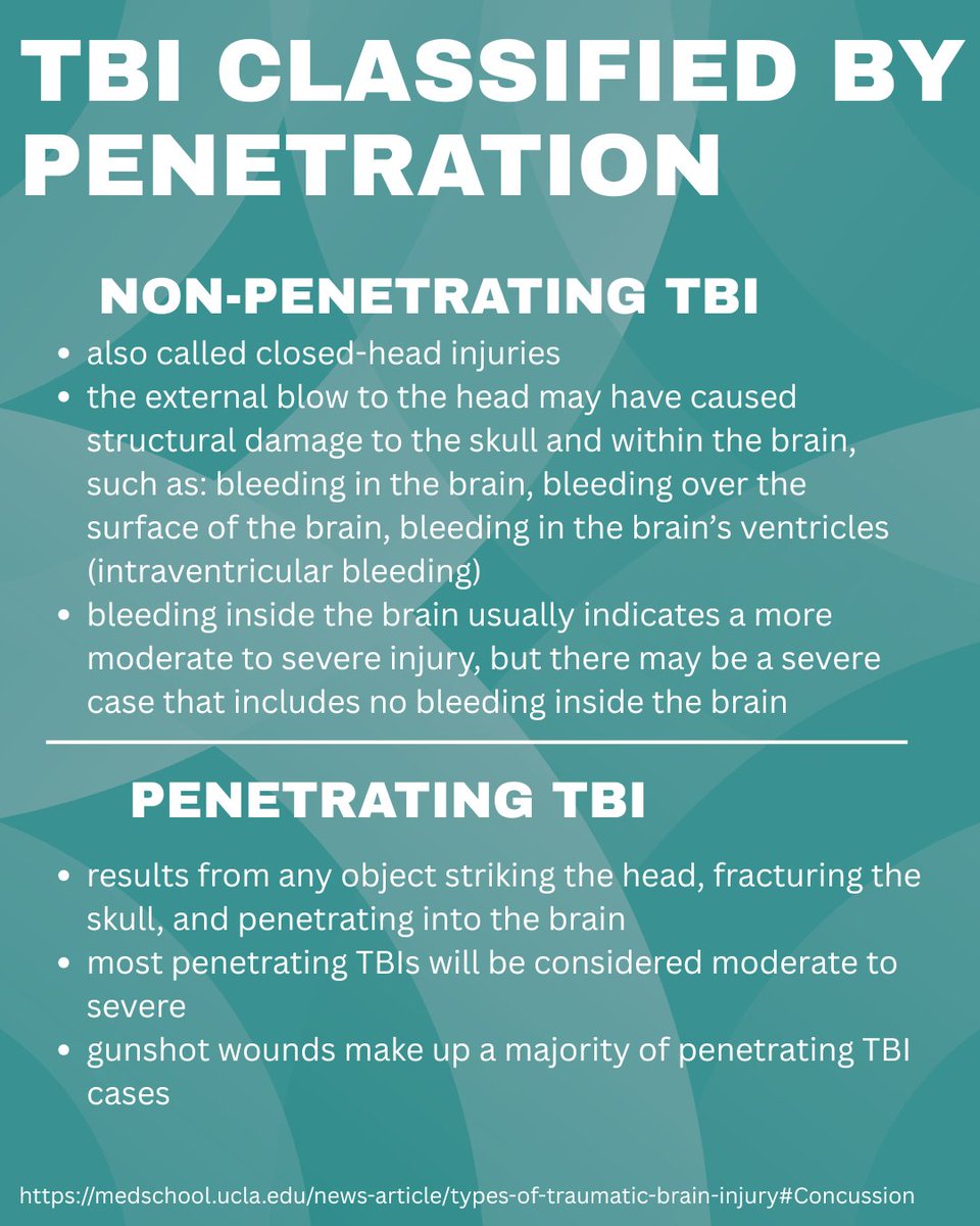 simplyneurosci's tweet image. No two traumatic brain injuries are the same. Learn more about the different types of TBI and their symptoms in today's post!

#awareness #advocacy #brainhealth