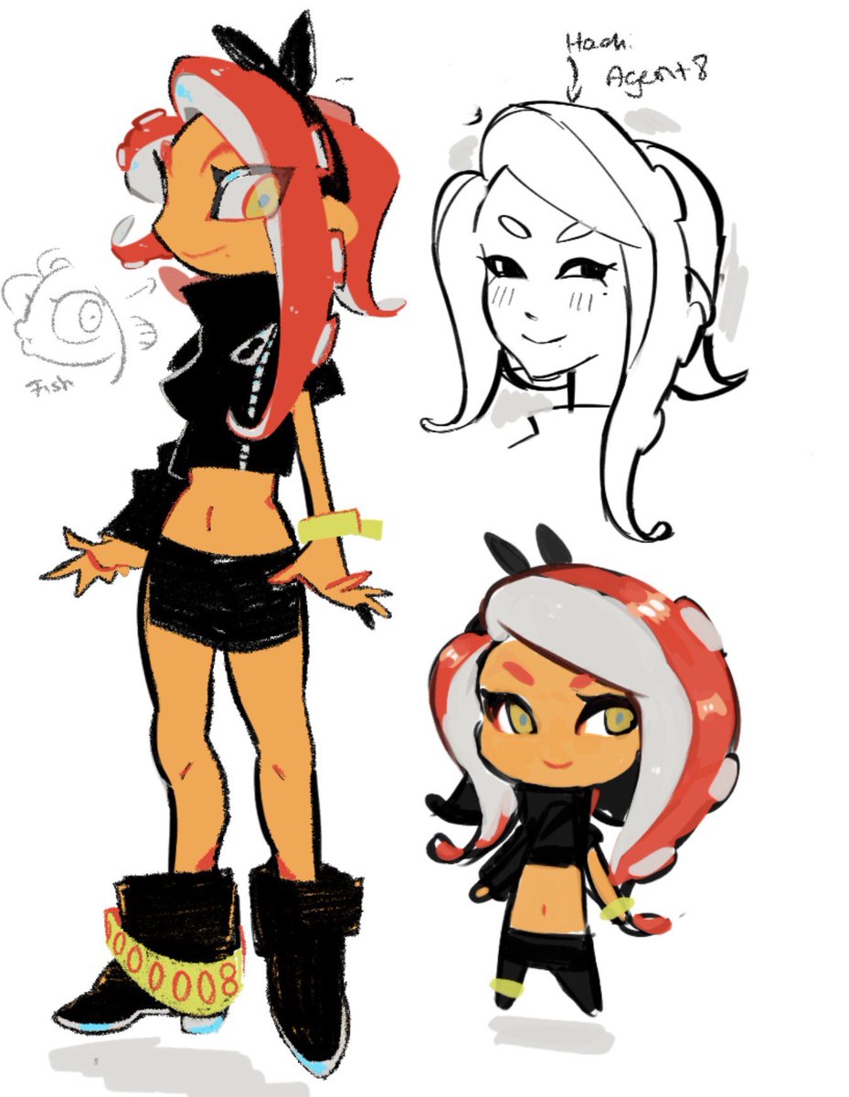 clownfcr_'s tweet image. #agent8 #splatoon