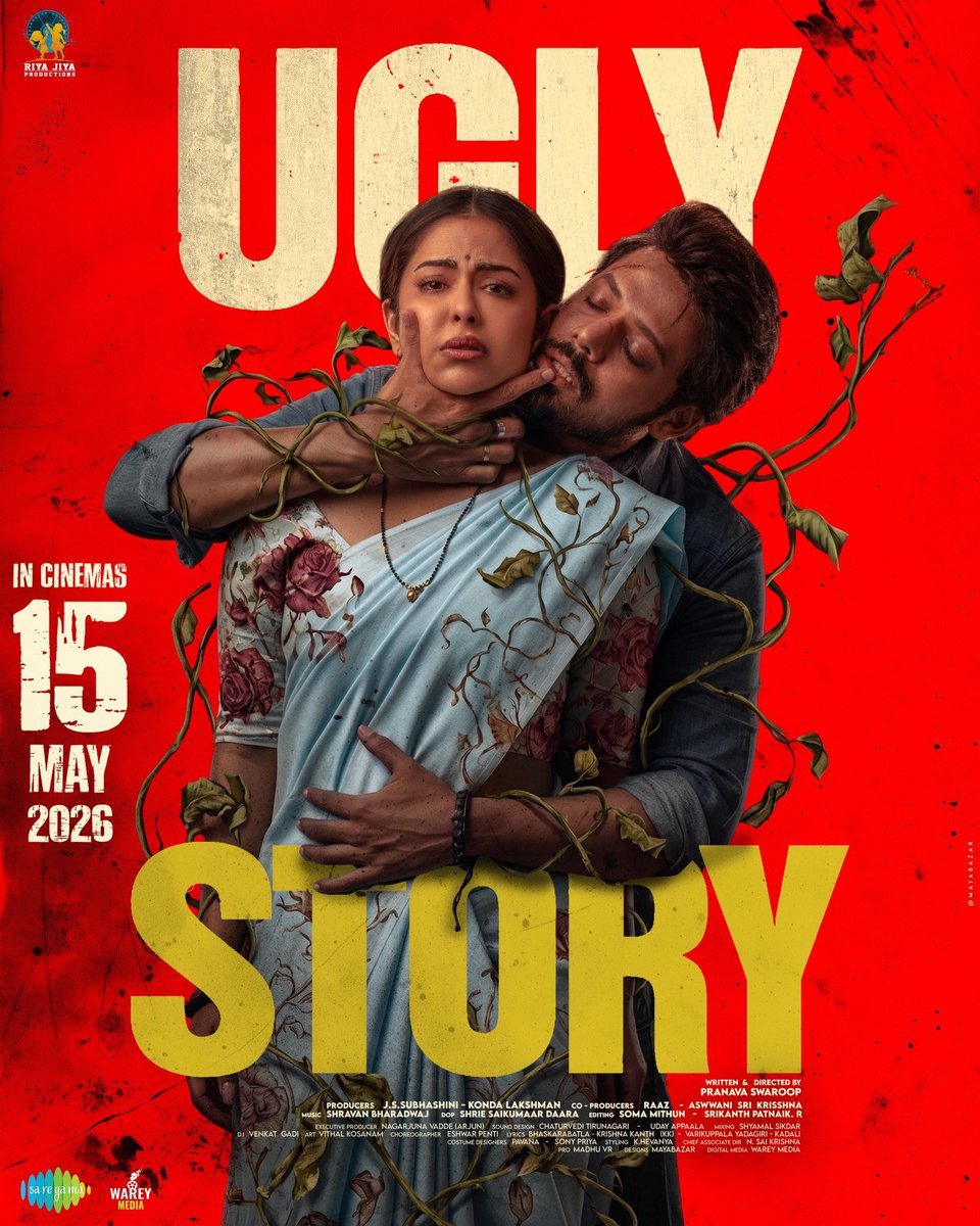 ArtistryBuzz's tweet photo. Not every story is beautiful.
Some are UGLY💔

#UglyStory In Theatres on May 15th 💥🎭

@actorshreenandu @avika_n_joy @pranavswaroop @css_rajnag @BigDaddy #RiyaJiyaProductions
@aswanipathro #SrikanthPatnaik 
@VRMadhuPR @saregamasouth @wareymedia 
 #UglyStoryOnMay15th https://t.co/JVZcavVbxp