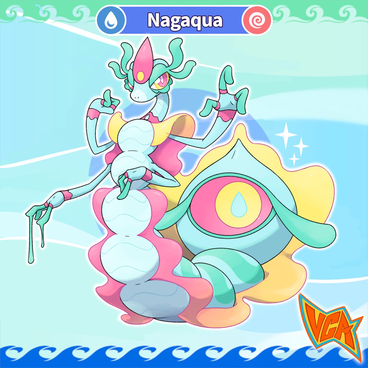 VCreateArt's tweet photo. Congratulations! Your Oraqua evolved into Nagaqua!
#pokemon #fakemon #pokemonwindswaves https://t.co/N2ol6Nohg6