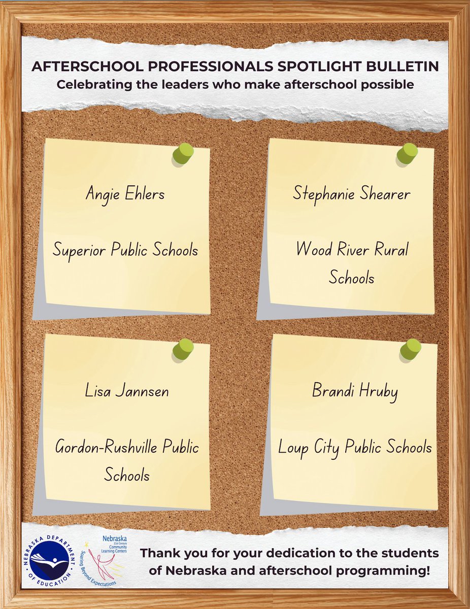 NDE_GOV's tweet image. For the last day of #AfterschoolProfessionalsAppreciationWeek, NE 21st CCLC wants to highlight the rest of our directors. Without this group of 50 people, #afterschool wouldn’t reach the 17,000+ students in Nebraska each year. We are endlessly proud, and endlessly #grateful.