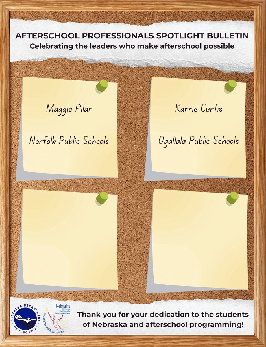 NDE_GOV's tweet image. For the last day of #AfterschoolProfessionalsAppreciationWeek, NE 21st CCLC wants to highlight the rest of our directors. Without this group of 50 people, #afterschool wouldn’t reach the 17,000+ students in Nebraska each year. We are endlessly proud, and endlessly #grateful.