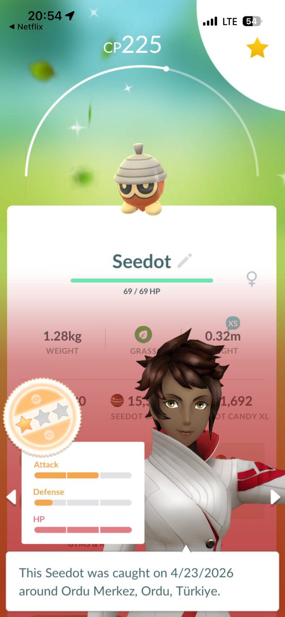 kingdeoxys_tl50's tweet image. I caught a Shiny Seedot🥜‼️✨✨✨
#ShinyPokemon #PokemonGO