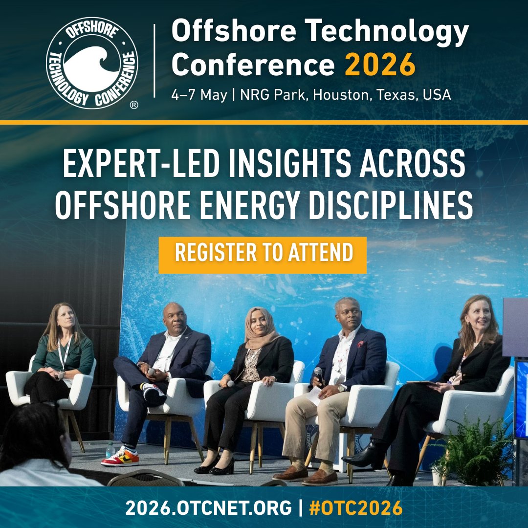 AAPG's tweet photo. Final day to save for #OTC2026 registration. Join global energy professionals in Houston to connect, collaborate, and shape the future of offshore energy and technology. (https://t.co/gIXXXsYrCZ) Offshore Technology Conference (OTC) https://t.co/VCT8MJ7Hmj