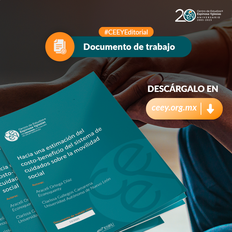 ceeymx's tweet photo. ¿Invertir en un sistema de cuidados vale la pena? 🧐
En este documento de trabajo, @araortega2013 y Clarissa Gallegos Camarena analizan, por primera vez en México, si los beneficios de un sistema de cuidados superan sus costos.
⬇️Documento completo:
https://t.co/59Mmv37GYK https://t.co/a4z3JZBvXu