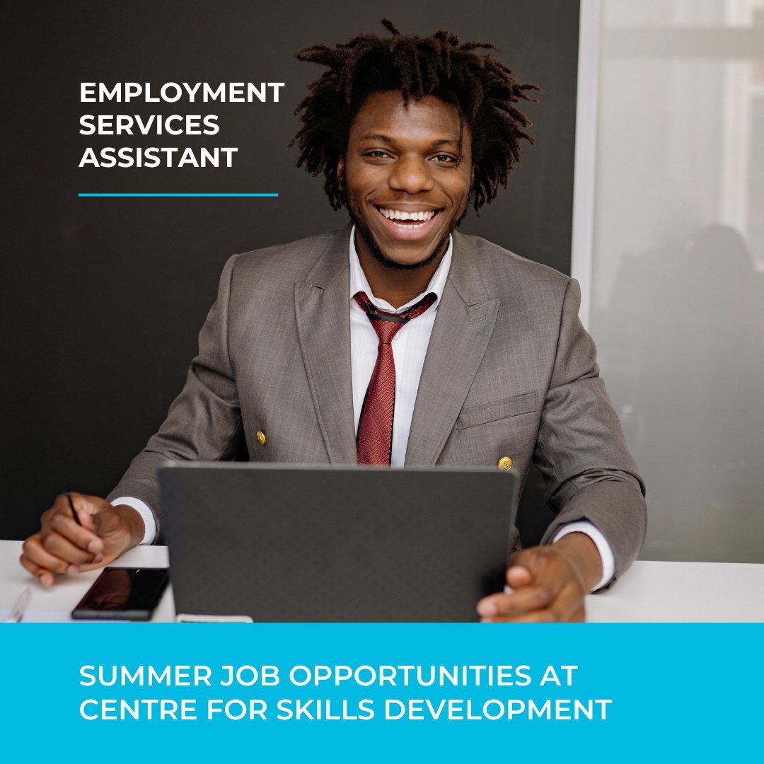 CentreConnect's tweet photo. 📣  Summer Job Opportunities Are Here!

Looking to gain experience and build your skills this summer? Join the team at Centre for Skills Development and make an impact in your community!

Learn more &amp; apply today:
https://t.co/1r0EgJThZj

 #SummerJobs #YouthEmployment https://t.co/kDx1EV3kJY