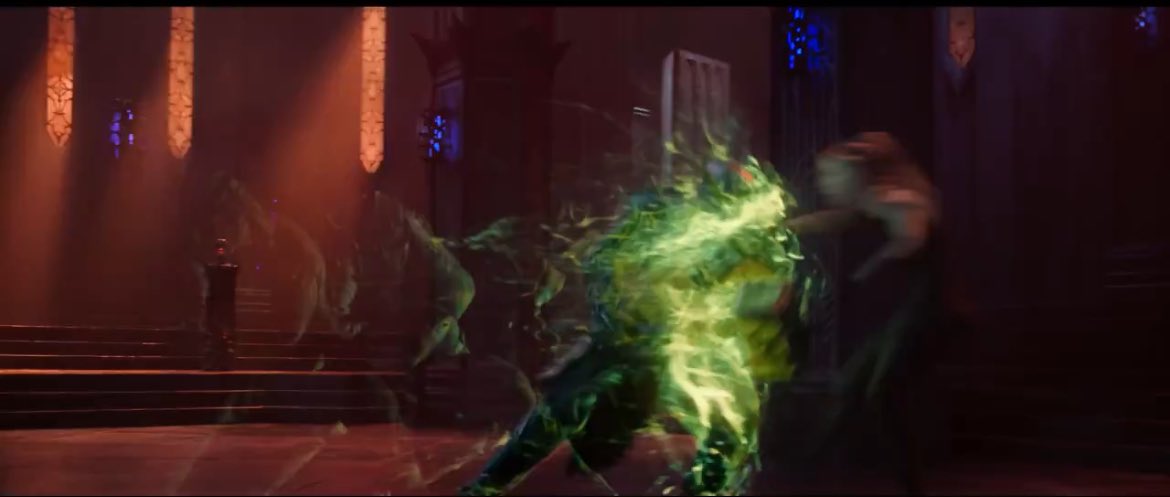 FutureBoyWho2's tweet image. Wow THANK YOU @Todd_Garner Woi SHAO KHAN Doin the shoulder charge IS JUST OMG 😨 FINALLY &amp;amp; he leaves an after image of himself when he does it too 🤩🤩🤩 this character trailer was sooo great #MortalKombat #MortalKombat2 And Quan chi &amp;amp; Shsng Tsung YESSS 🙌🏽🙌🏽🙌🏽