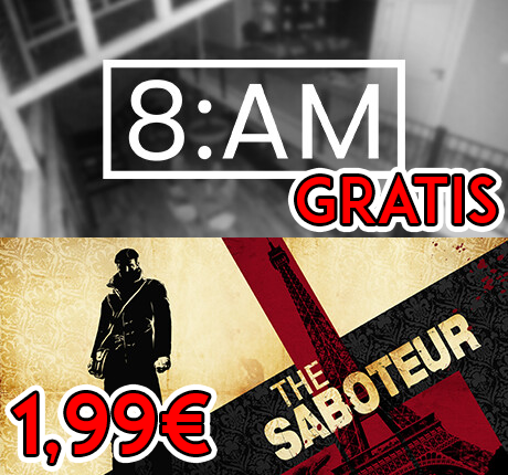 svarioken's tweet image. 👾 Steam, 8AM gratuito fino alle 19:00 del 27 Aprile.
•  is.gd/fYtyWd
 
🎮 Steam, The Saboteur, 1,99€.
• is.gd/x419Jh

Sconti EA:
• is.gd/H3vrP0

#pc #gratis