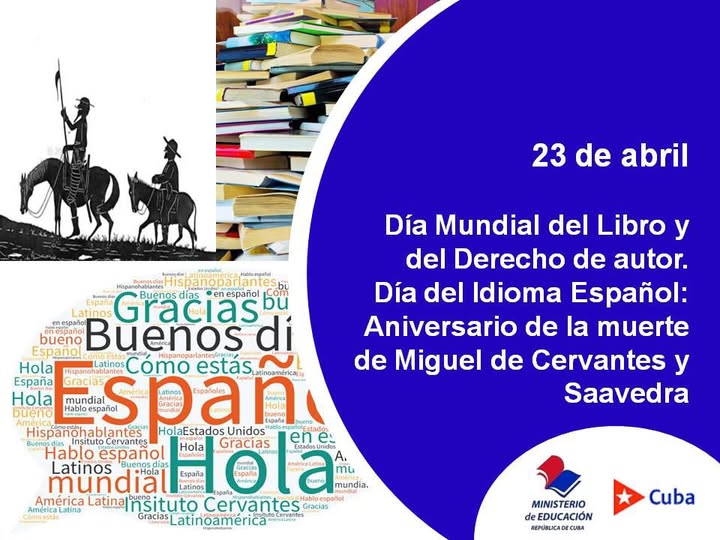 SIPaquitoGC's tweet photo. Tres conmemoraciones que nos inspiran y enriquecen:
🌎#DíaDelIdiomaEspañol 
📙#DíaDelLibro
✍️#DíaDelDerechoDeAutor 
La palabra, la lectura y la creación… tres trincheras que nunca se rinden. https://t.co/lRy9Yu1xnH