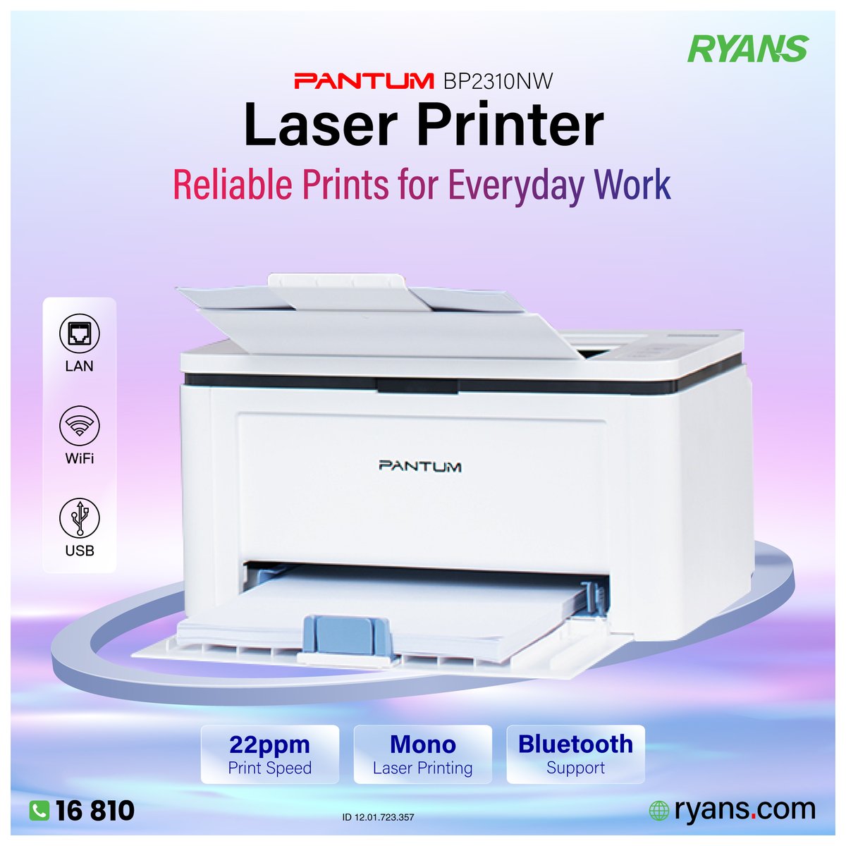 RyansComputers's tweet image. 🖨️ Pantum BP2310NW ⚡
Up to 22ppm with WiFi, LAN &amp;amp; Bluetooth for easy printing.

🛒 Order Now — ryans.com/pantum-bp2310n…

#RyansComputers #Pantum #Printer #OfficeEquipment