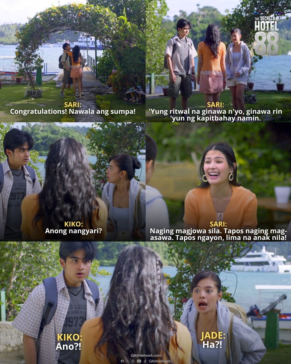 Shookt sila! 🤣 

#TheSecretsOfHotel88 | 9:35 PM on GMA and 11:25 PM on GTV
#TSOH88SecurityDeposit