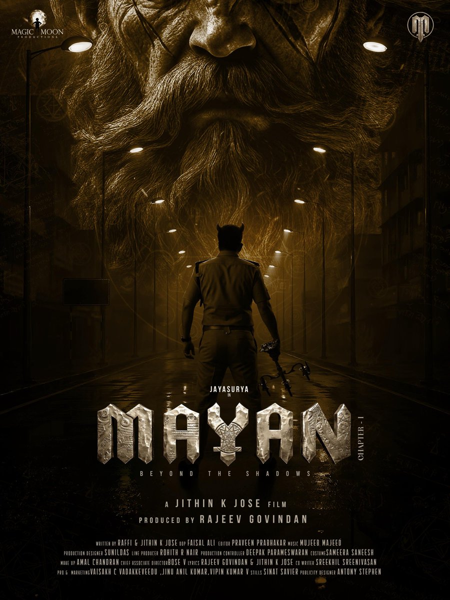iammoviebuff007's tweet photo. Jayasurya's #MayanChapter1 Title Poster⭐ https://t.co/gHq42pQRkf