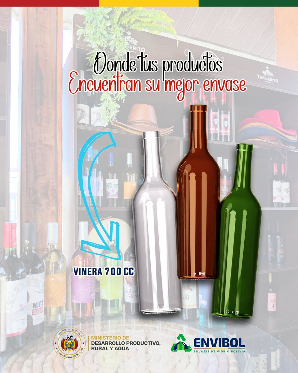 EnvasesB's tweet image. ¡Lo mejor para los mejores!
🏆Encuentra el equilibrio perfecto entre resistencia, brillo y diseño. Porque donde tus productos encuentran su mejor envase, tu marca brilla con luz propia.
#Envibol #Excelencia #Envases #Emprendedores
#HechoEnBolivia #SiempreBolivia #PrimeroBolivia