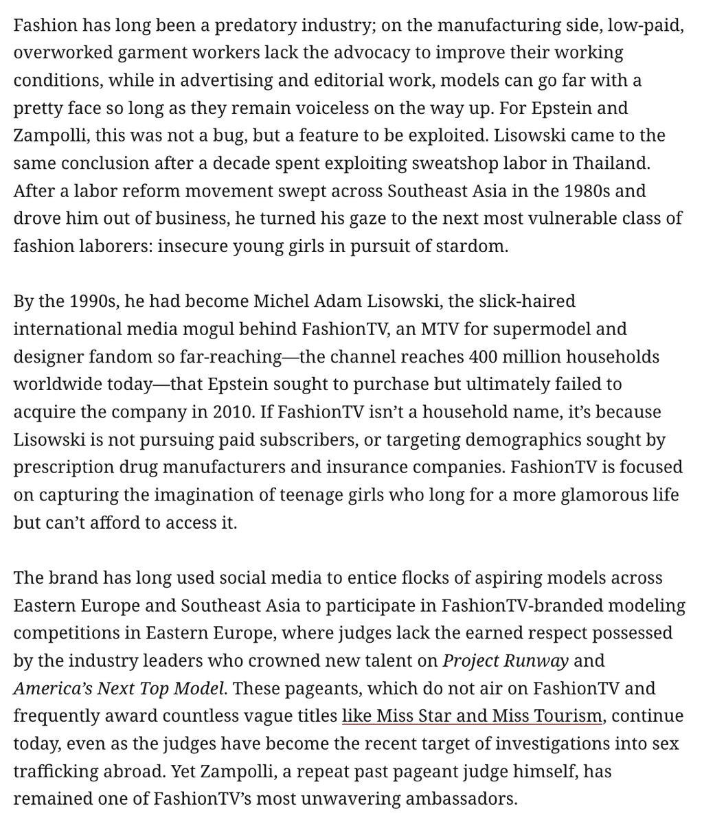 ddayen's tweet photo. We have some blockbuster reporting here from @lifevicarious about the State Dept envoy who claims to have introduced Melania to Donald.
Paolo Zampolli owned a fashion agency &amp; is immersed in a world with ties to Epstein &amp; allegations of sex trafficking.
https://t.co/oj5lxGhLkM https://t.co/YkXFvYxm0M