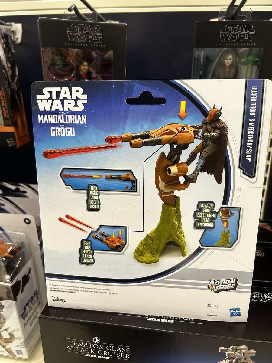 yak_face's tweet image. Wow, the ActionVerse Guard Droid with STAP is surprisingly large. #hasbro #actionversion #themandalorianandgrogu #starwars #target