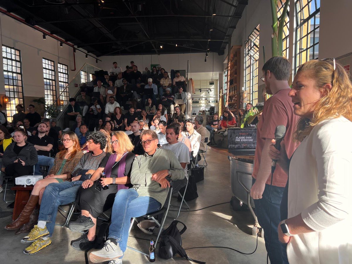 NFCsummit's tweet photo. We hosted 200+ builders in Lisbon last night for Claude Code for Everyone ! 🐉

Real use cases. Live demos. No developer background required.

Thank you CoLab for co-hosting and the workshop ! 

Agents vs Agents Hackathon is the next. 

June 4-5 // Lisbon 🇵🇹 https://t.co/PjS9sIyqrT