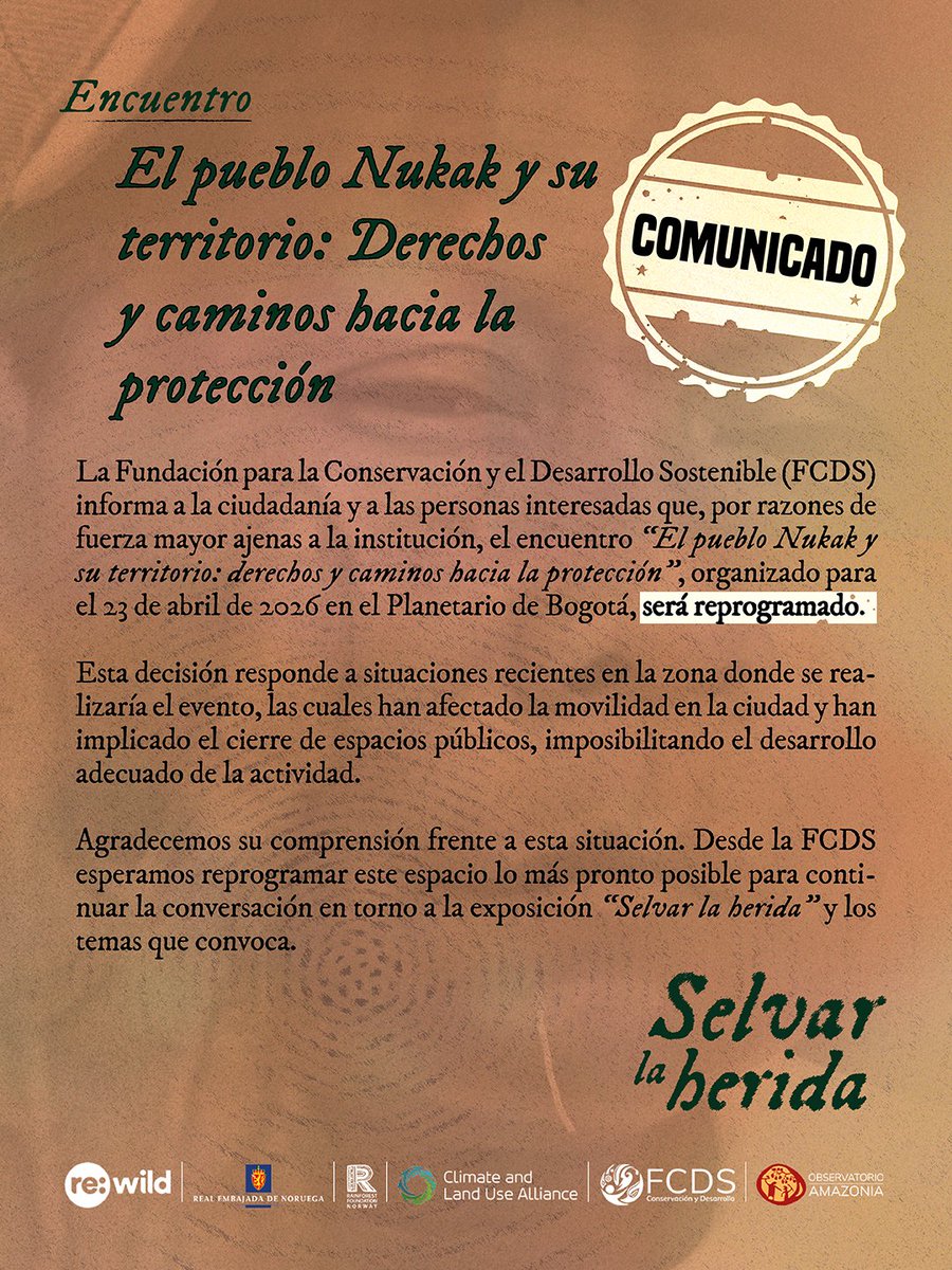 Fundación para la Conservación y el Desarrollo tweet media