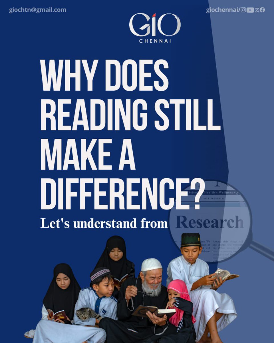 shameenaa002's tweet image. Why does Reading still make a difference?
Reading is a quiet investment in yourself. Start small, stay regular, and let your mind grow stronger with every page.
#IQRA
#read
#GIOChennai
#ReadersDay #BookDay