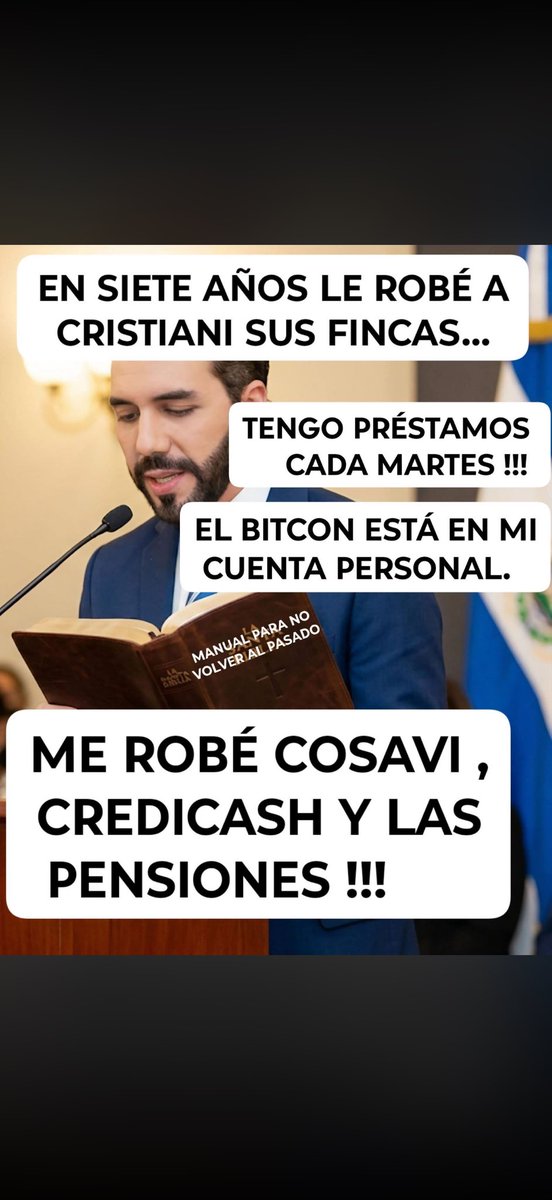 Todavía dudan de que esta hecho este #CORRUPTO Ladrón #ASESINO #BukeleDictador