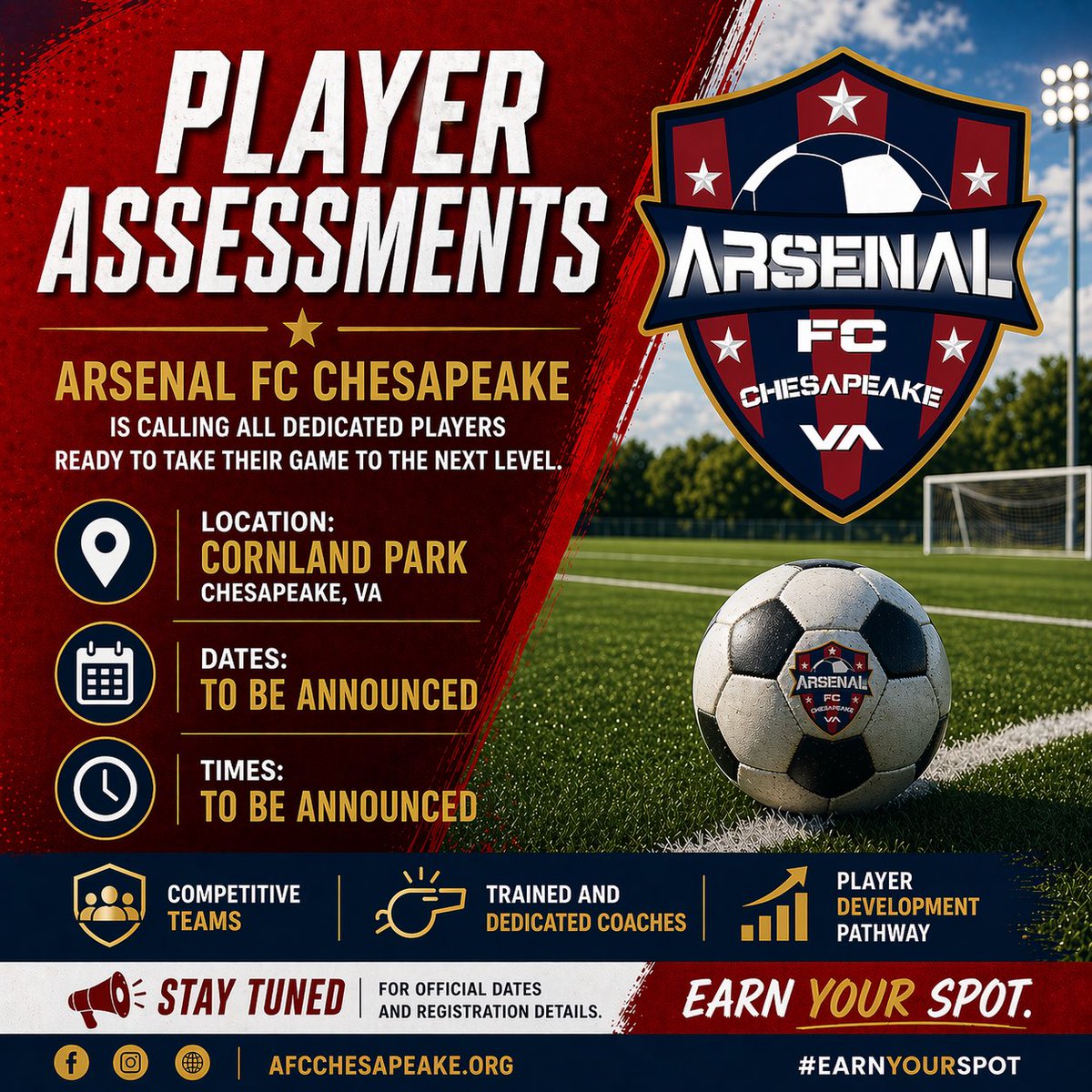 Arsenal FC Chesapeake, VA tweet media