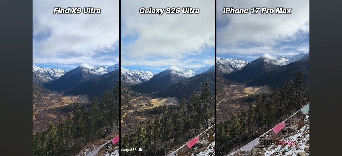 ayansonunigam's tweet image. OPPO Find X9 Ultra 🆚 Samsung Galaxy S26 Ultra 🆚  iPhone 17 Pro Max

#OPPO #Samsung #iPhone