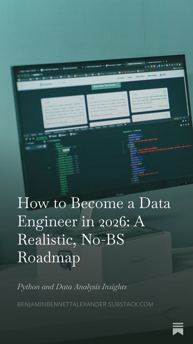 🚨 Trying to Break Into Data Engineering? Here’s What You Should Do

Data engineering is one of the most lucrative careers in data

Here is a reminder of some of the things they do:

🔸 Think "why is this broken in production?" before “does this work in my notebook?”
🔸 Treat